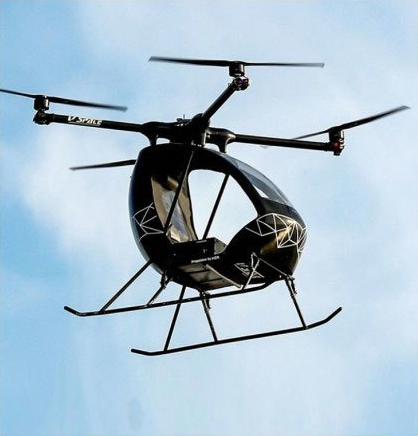 V_Space V Speeder V2 one passenger eVTOL multicopter aircraft V_Space V Speeder V2 one passenger eVTOL multicopter aircraft